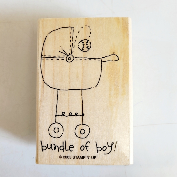 Stampin Up! 2005 Baby Talk Set of 5 Rubber Stamps - Picture 5 of 11